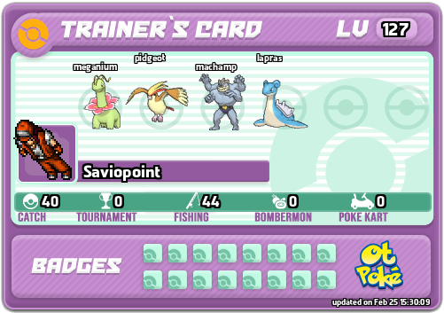 Saviopoint Card otPokemon.com