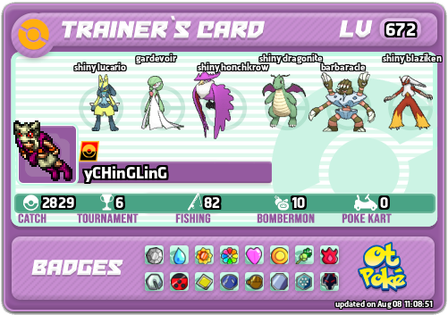 yCHinGLinG Card otPokemon.com