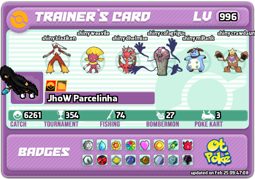 JhoW Parcelinha Card otPokemon.com