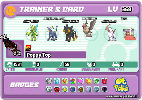 Poppy Top Card otPokemon.com