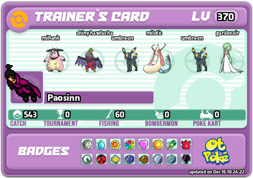 Paosinn Card otPokemon.com