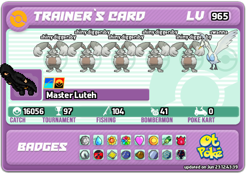 Master Luteh Card otPokemon.com