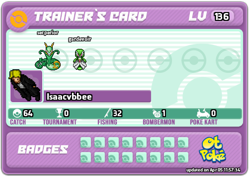 Isaacvbbee Card otPokemon.com