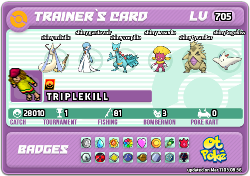 T R I P L E K I L L Card otPokemon.com