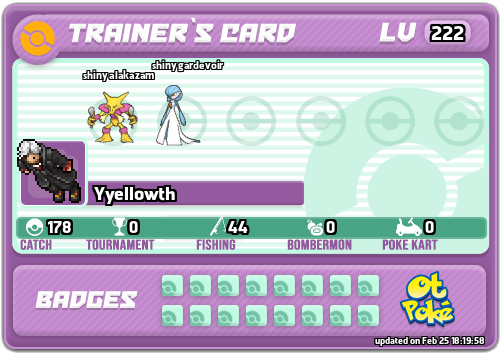 Yyellowth Card otPokemon.com