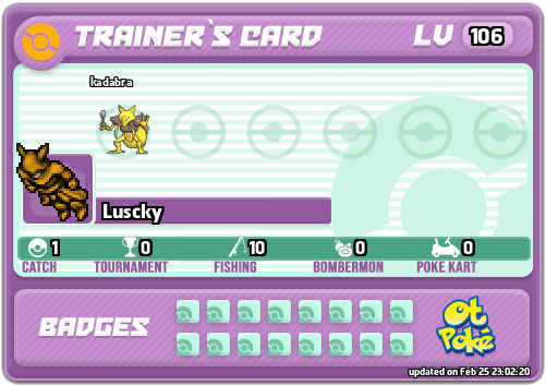 Luscky Card otPokemon.com