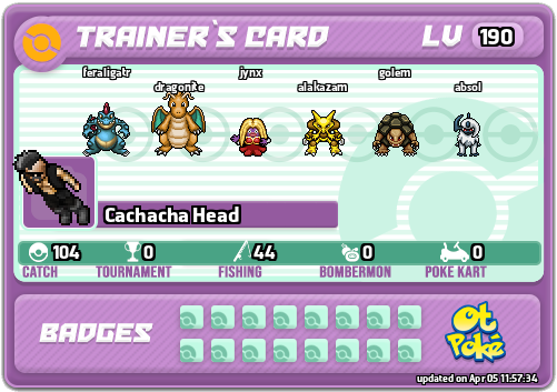 Cachacha Head Card otPokemon.com