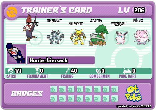 Hunterbiersack Card otPokemon.com