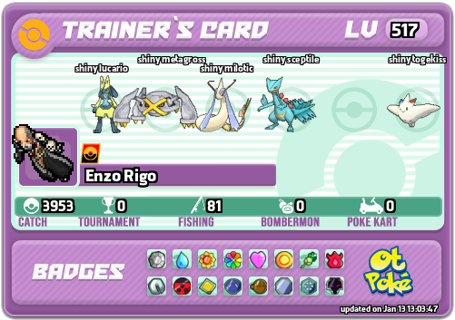 Enzo Rigo Card otPokemon.com