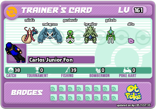 Carlos Junior Fon Card otPokemon.com