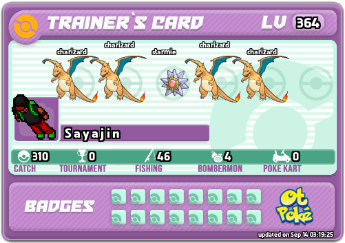 S a y a j i n Card otPokemon.com