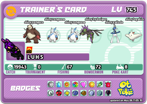 L U H S Card otPokemon.com