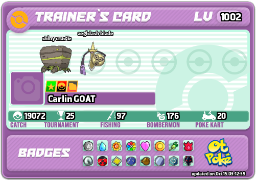 Carlin GOAT Card otPokemon.com