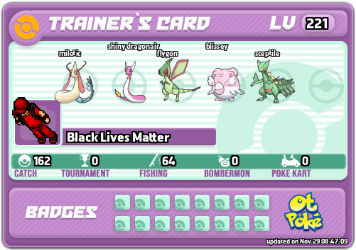 Black Lives Matter Card otPokemon.com