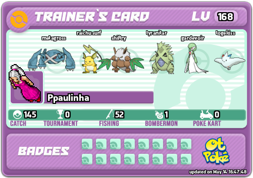Ppaulinha Card otPokemon.com