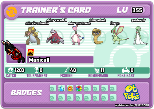 Manicall Card otPokemon.com