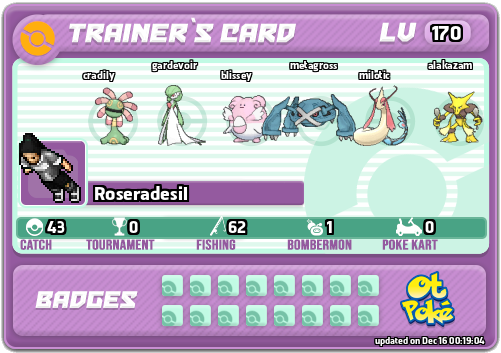 Roseradesil Card otPokemon.com