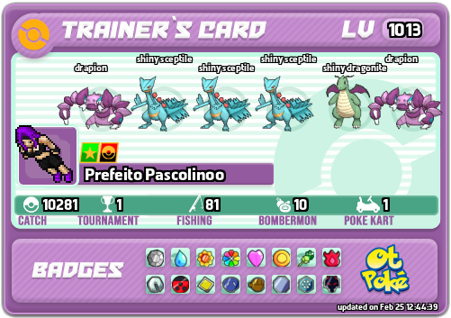 Prefeito Pascolinoo Card otPokemon.com