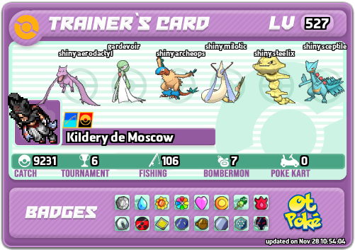 Kildery de Moscow Card otPokemon.com