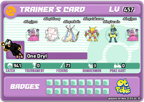 One Dryl Card otPokemon.com