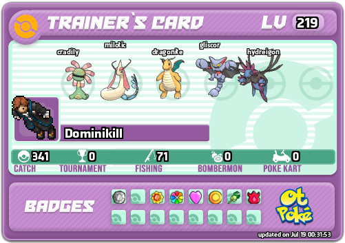 Dominikill Card otPokemon.com