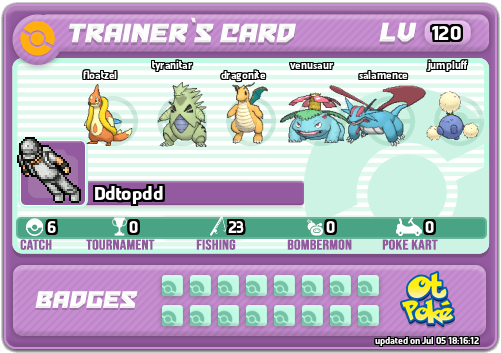 Ddtopdd Card otPokemon.com