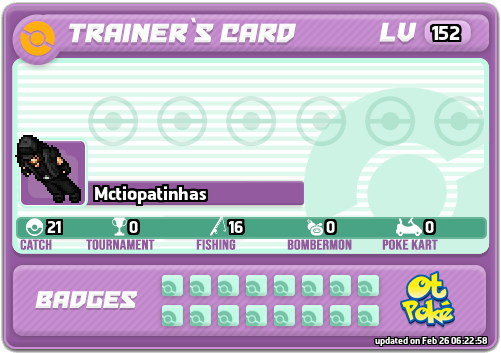 Mctiopatinhas Card otPokemon.com