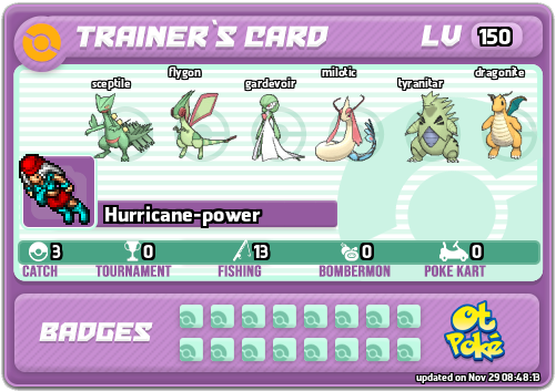 Hurricane-power Card otPokemon.com