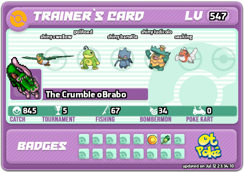 The Crumble oBrabo Card otPokemon.com
