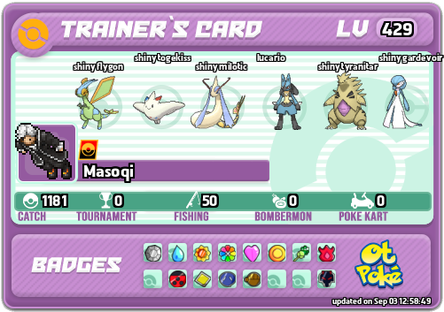 Masoqi Card otPokemon.com