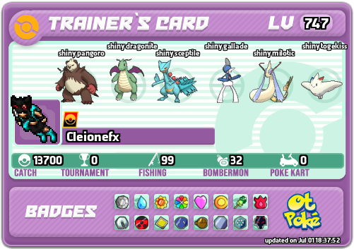 Cleionefx Card otPokemon.com