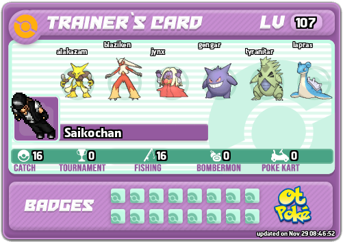 Saikochan Card otPokemon.com