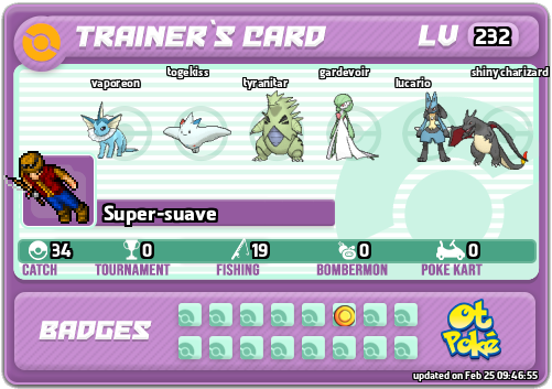 Super-suave Card otPokemon.com