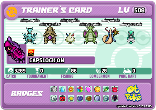 CAPSLOCK ON Card otPokemon.com