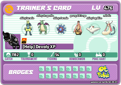 [Help] Devoly XP Card otPokemon.com