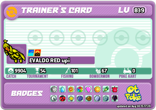 EVALDO RED upi Card otPokemon.com