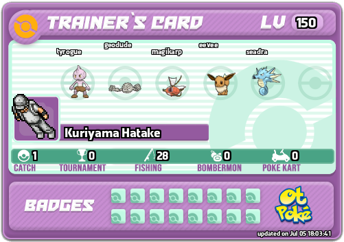 Kuriyama Hatake Card otPokemon.com