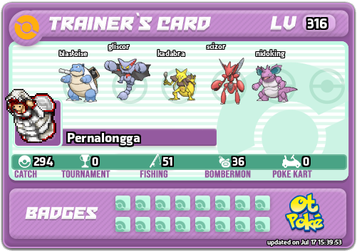 Pernalongga Card otPokemon.com