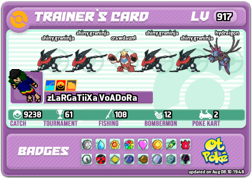zLaRGaTiiXa VoADoRa Card otPokemon.com
