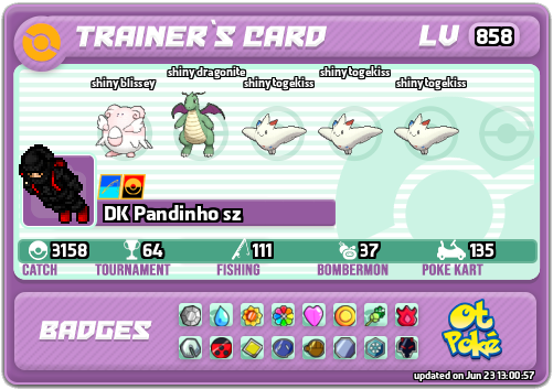 DK Pandinho sz Card otPokemon.com