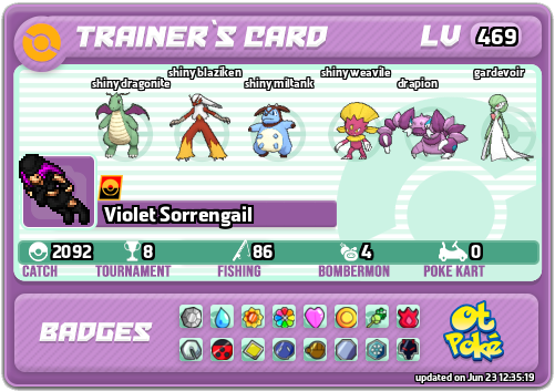 Violet Sorrengail Card otPokemon.com