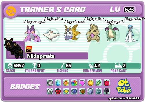Niktopmata Card otPokemon.com