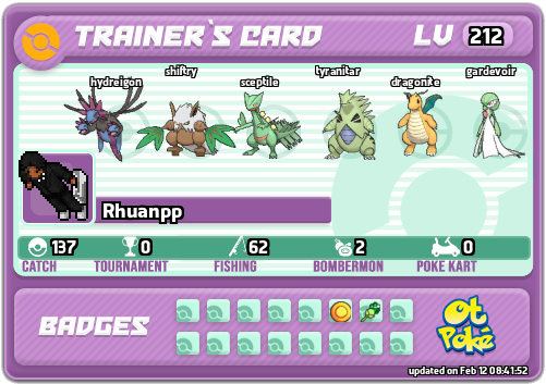 Rhuanpp Card otPokemon.com