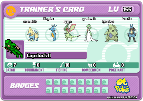 Capslock Il Card otPokemon.com