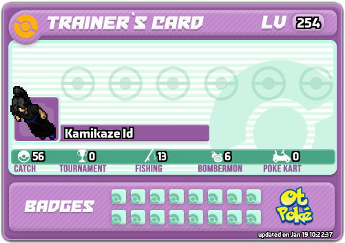 Kamikaze Id Card otPokemon.com