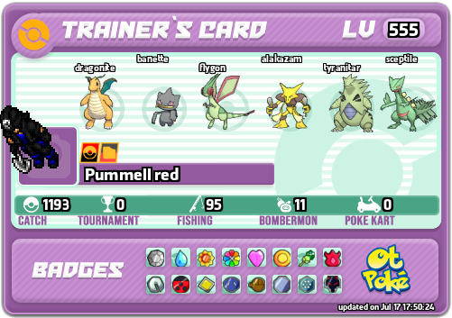 Pummell red Card otPokemon.com
