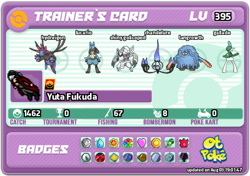 Yuta Fukuda Card otPokemon.com