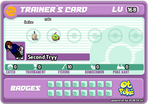 Second Tryy Card otPokemon.com