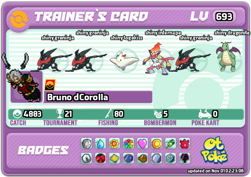 Bruno dCorolla Card otPokemon.com