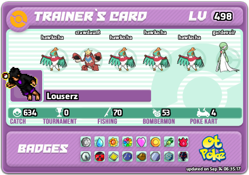 Louserz Card otPokemon.com